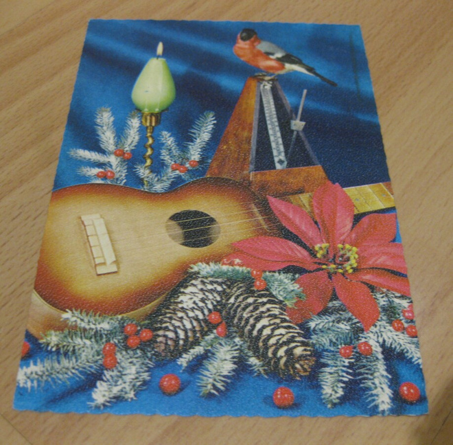 Joulukortti, v. 1972, kulkenut