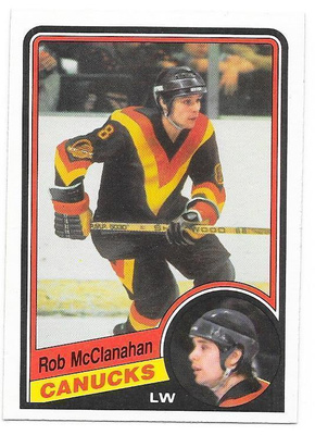 1984-85 OPC #325 Rob McClanahan Vancouver Canucks