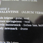 Nils Lofgren Valentine (edit) 7 45 UK 1991 Bruce Springsteen - pikkukuva 3