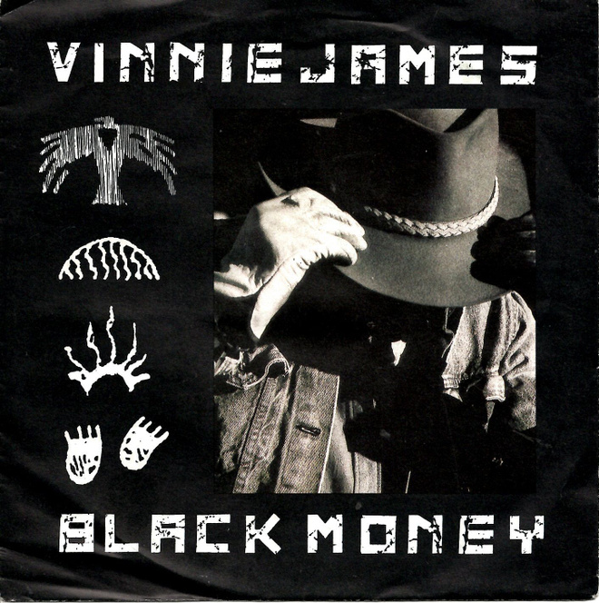 VINNIE JAMES: Black Money / Landslide  7"kk