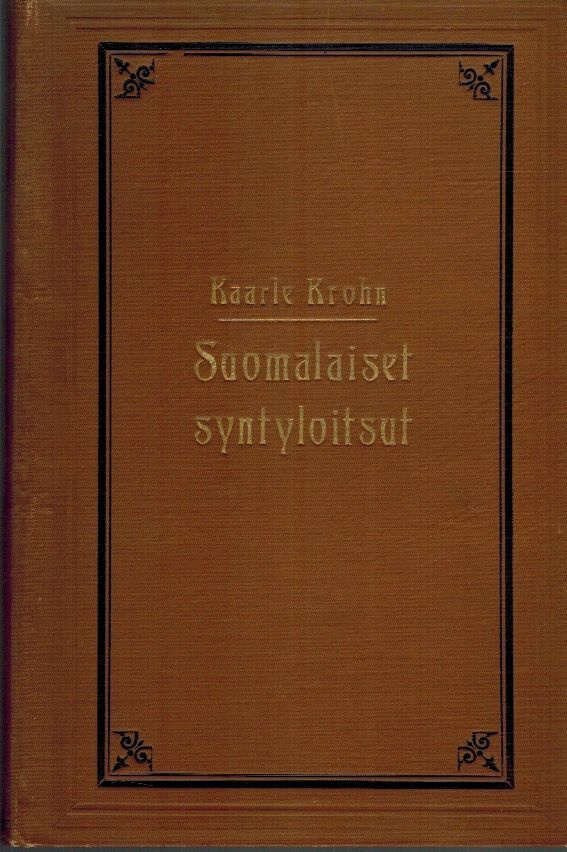 Kaarle Krohn : Suomalaiset syntyloitsut