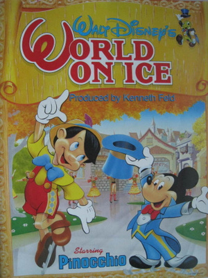 Käsiohjelma World on Ice Pinocchio  Walt Disney