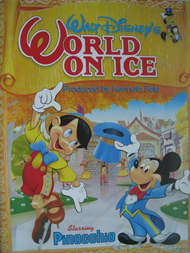 Käsiohjelma World on Ice Pinocchio  Walt Disney