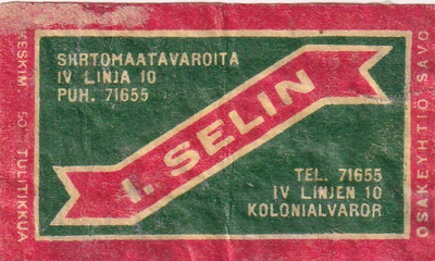 Helsinki, I. Selin IV Linja,    b586