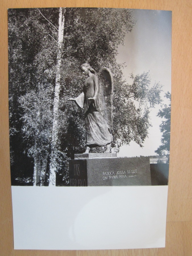 VANHA Valokuva Nurmo Seinäjoki Sankaripatsas 1940-l