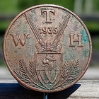 WTH - 1935. Pronssivärinen. Halkaisija - 20 mm. - pikkukuva 1