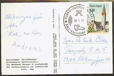 Luostarinmäki matkailuleima 1980