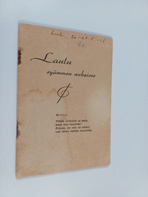Laulu syömmen aukaisee