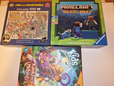 Minecraft: Builders & Biomes Lautapeli + muuta _ SIS POSTIT