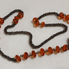 Vintage emaloitu meripihka kaulakoru Baltic Amber - pikkukuva 3