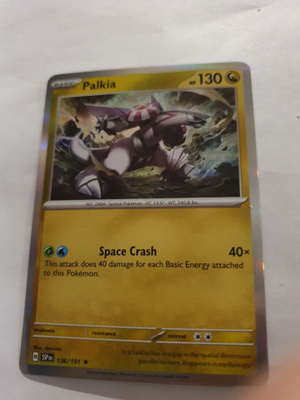 Palkia #136 Pokemon Surging Sparks RARE card