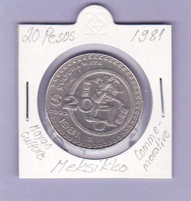Meksiko 20 Pesos v.1981 AU KM#486 Comm.