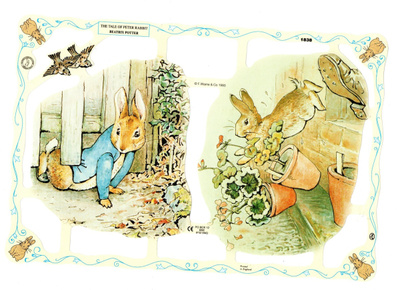 KIILTOKUVA °°PETER RABBIT°° /MLP1838 (Beatrix Potter)