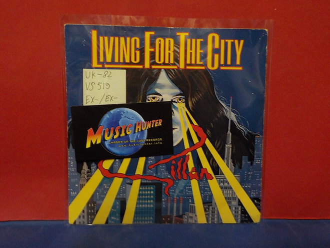 GILLAN - LIVING FOR THE CITY EX-/EX- UK -82 7"