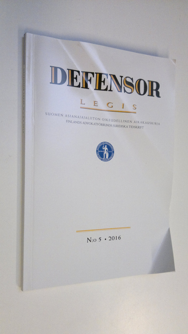 Defensor legis n:o 5/2016