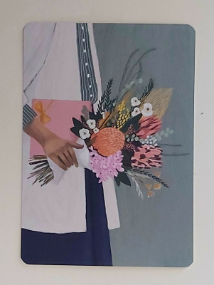 JOHANNA ILANDER "Kukkakimppu"-KULKEMATON POSTIKORTTI