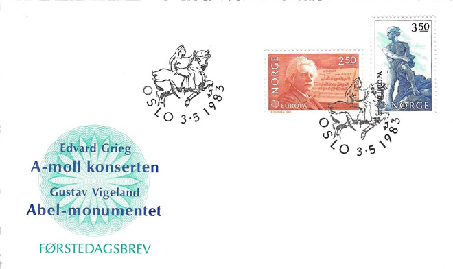 FDC 1983 NORJA EUROPA XV. MÄNSKLIGA STORVERK
