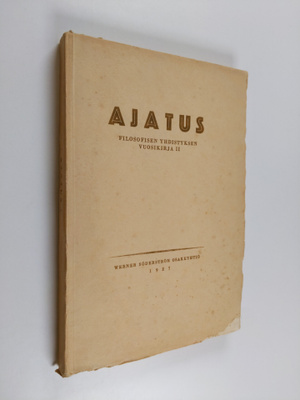 Ajatus 2 : Filosofisen yhdistyksen vuosikirja 1927