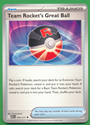 Pokémon Team Rocket's Great Ball (ASC 205)