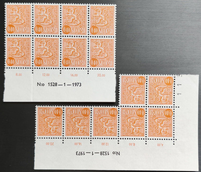 Mallin 1963 yleismerkki 0,40 mk, ryhmät 1528-1-1973