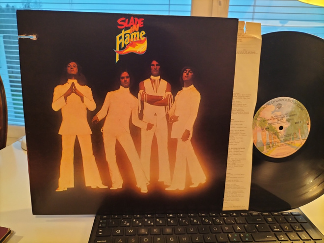 SLADE, Slade in flame, LP US -75 UPEA KUNTO !!