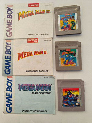 Game Boyn Mega Man 1-3