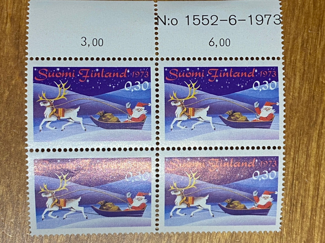 JOULU 1973 NELIÖ NUMERO MARGINAALILLA**