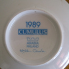 ARABIA seinälautasia, WWF + Salpausselkä+ Cumulus.v1989 - pikkukuva 4