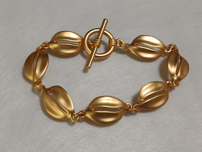 Upea 18k kullattu Kanadalainen rannekoru Gold plated Vintage