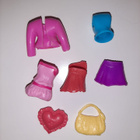 Polly pocket nukke tavaroineen: sateenvarjo, vaatteet - pikkukuva 5