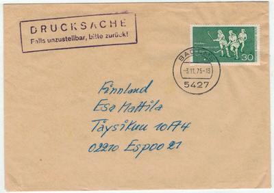 Berlin Mi 521 painotuote Suomeen