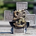 Hopeinen Merkki Vuodelta 1935. Leimalla 813H. Halkaisija - 2 - pikkukuva 5