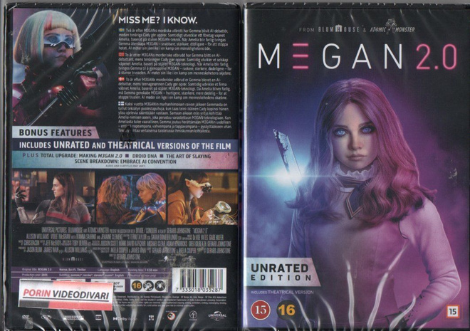 megan 2.0	(54 729)	UUSI	-FI-	DVD				2025	unrated ed.