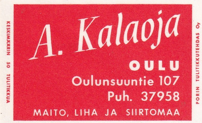 Oulu, A. Kalaoja. s87