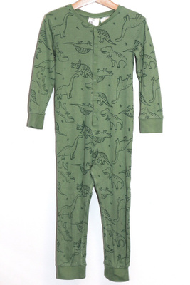 H&M - VIHREÄ DINO YÖHAALARI - koko 110/116