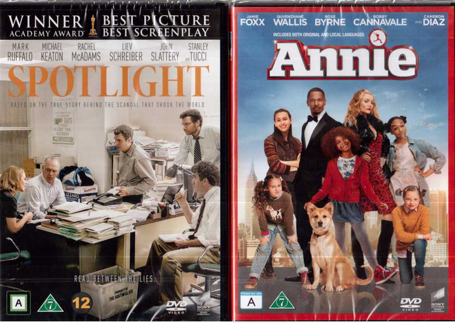 Annie (2014) ja Spotlight  (uusi)