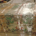 Iso hopeanvärinen pöytäliina, kaunis kuvitus198cm x 146cm - pikkukuva 5
