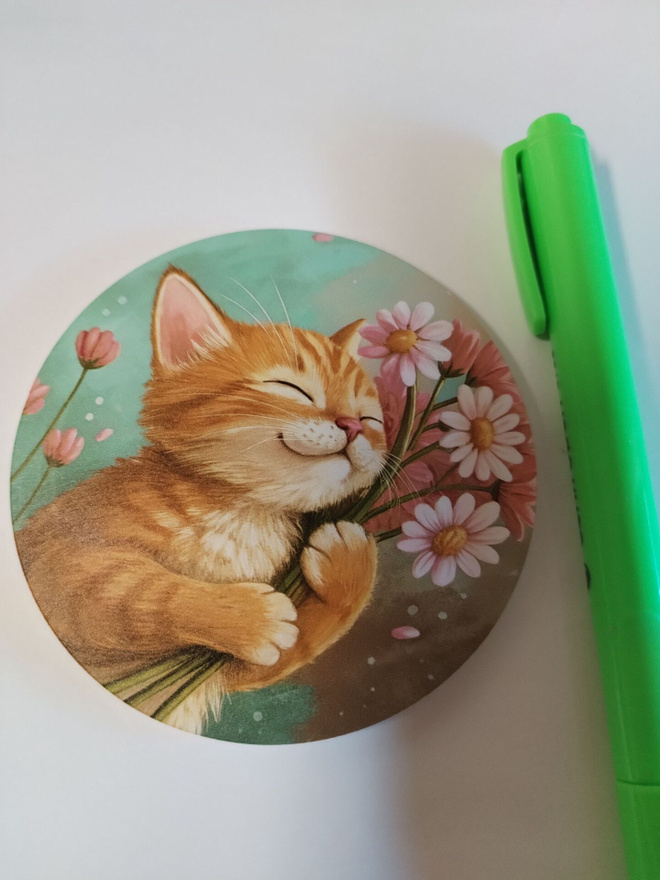 Kissa jääkaappi magneetti,aika iso.