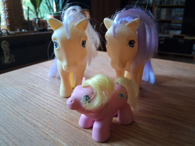 G1 My Little Ponyt 1982 ja Baby pony 1987