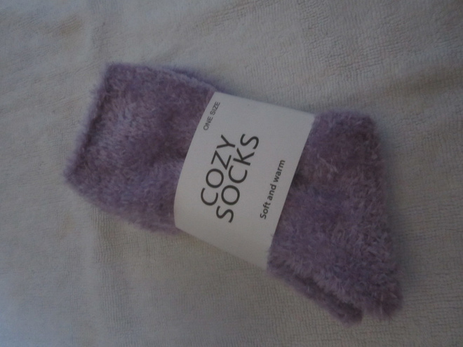 Cozy Socks / Pörrösukat / Sukat vaaleanlilat one size