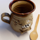 Pretty Ugly Pottery –keramiikkamuki ja puulusikka - pikkukuva 1