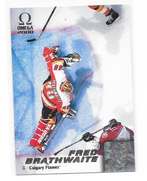 1999-00 Pacific Omega #34 Fred Brathwaite Calgary Flames MV
