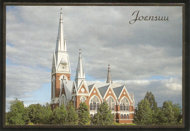 JOENSUU : Ev. lut. kirkko. käyttämätön kortti
