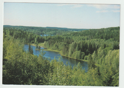 PARKKUU , kylä KURUSSA - kesämaisema (R)