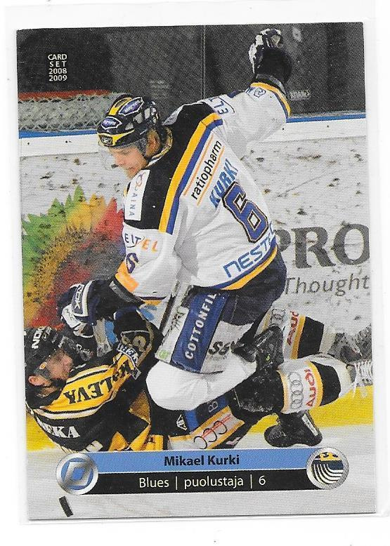 2008-09 CardSet #17 Mikael Kurki Espoo Blues