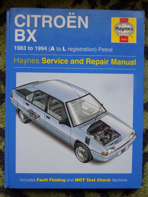 CITROEN BX  1983-1994 Service and Repair Manuel