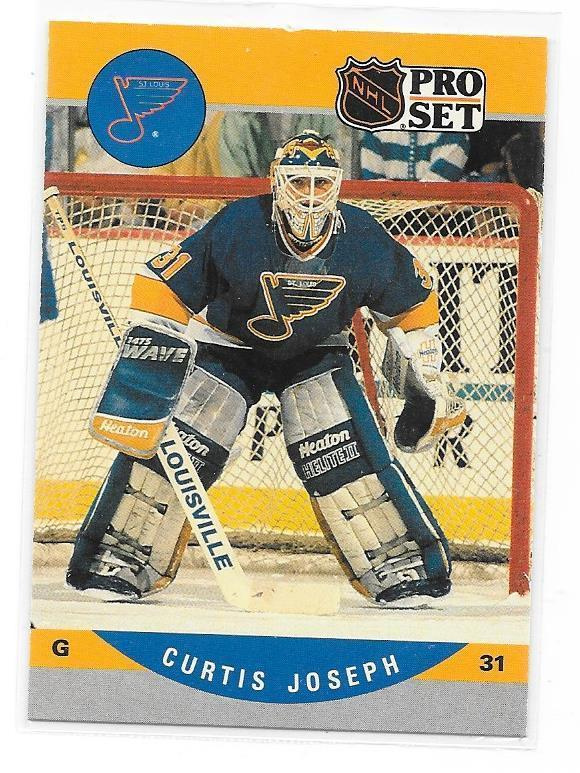 1990-91 ProSet #638 Curtis Joseph St Louis Blues MV RC