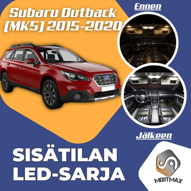 Subaru Outback (MK5) Sisätilan LED-sarja 8-osain