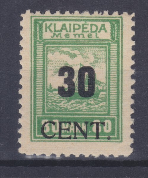 Saksa reich Memel 1923 Mi  196  postituoreena.