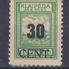 Saksa reich Memel 1923 Mi  196  postituoreena. - pikkukuva 1